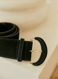 ISIS BLACK VELVET BELT PETITE MENDIGOTE
