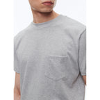 Camiseta con bolsillo gris - Gris medio