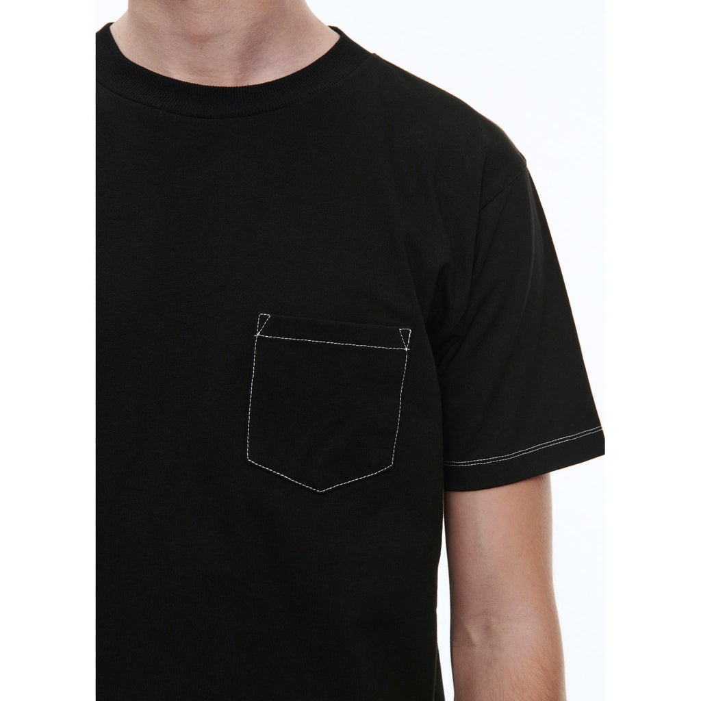 Fursac - T-Shirt En Jersey De Coton Biologique Brodé - Noir - Broderie Fursac