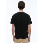 Fursac - T-Shirt En Jersey De Coton Biologique Brodé - Noir - Broderie Fursac