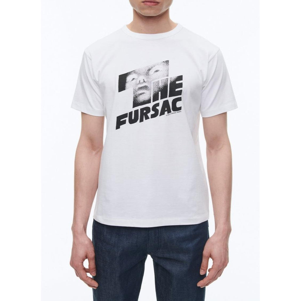 Camiseta de punto de algodón orgánico - Blanco - Estampado “The Fursac”