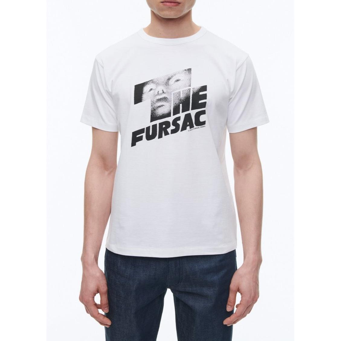 Camiseta de punto de algodón orgánico - Blanco - Estampado “The Fursac”