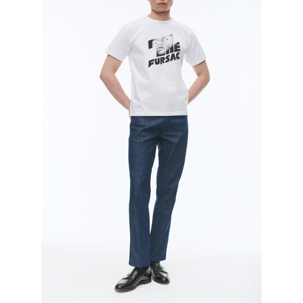 Camiseta de punto de algodón orgánico - Blanco - Estampado “The Fursac”