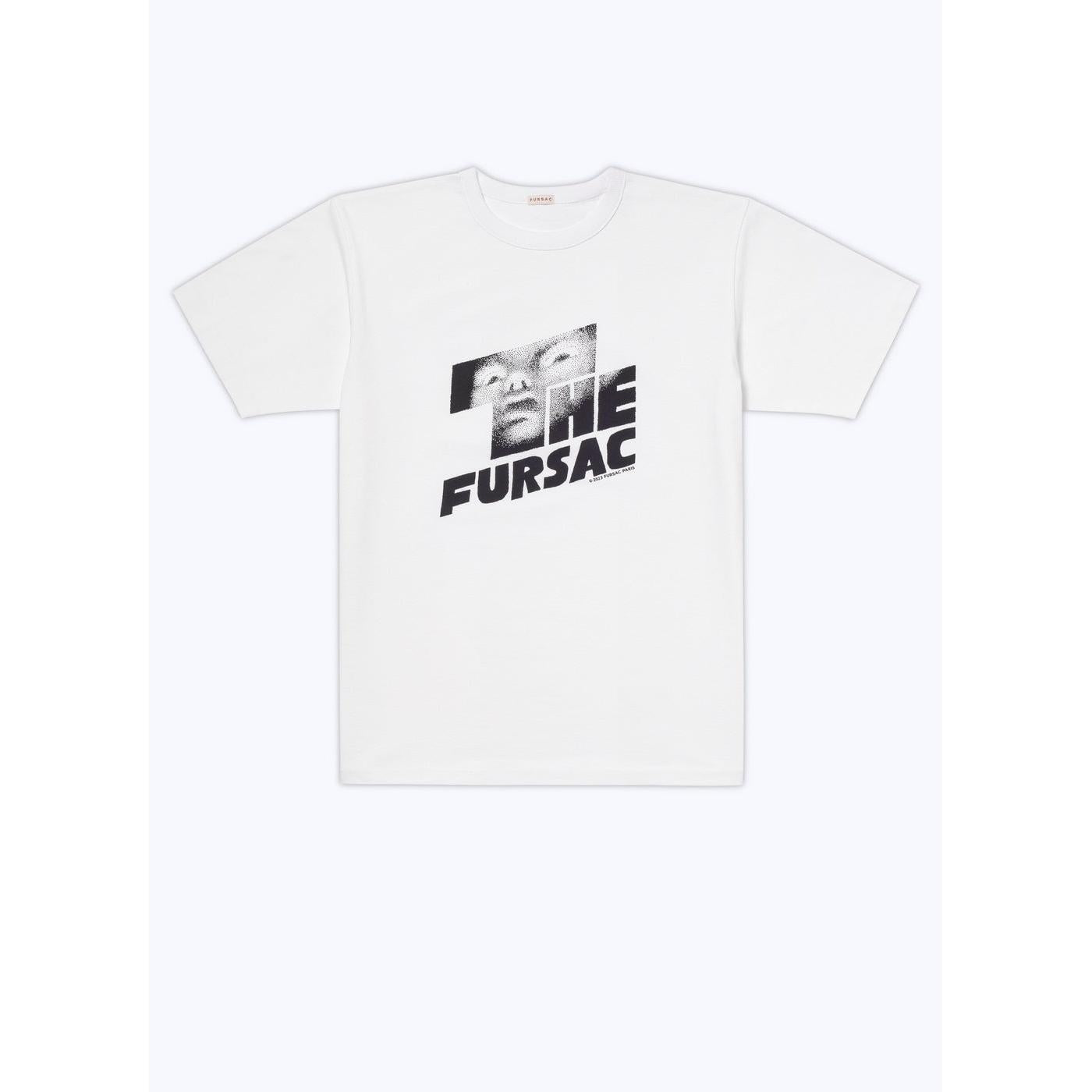 Camiseta de punto de algodón orgánico - Blanco - Estampado “The Fursac”