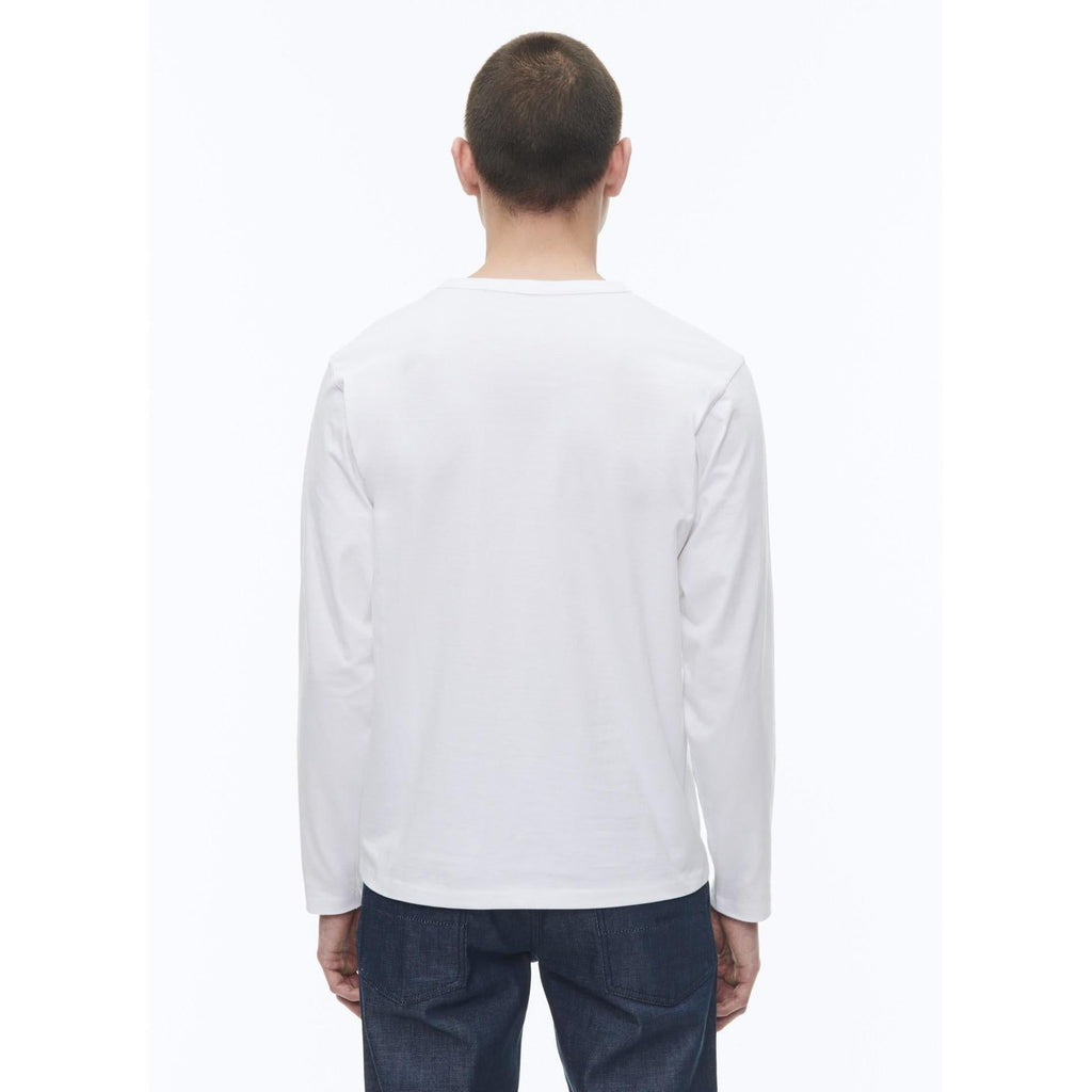 Organic Cotton Jersey T-Shirt - White - Fancy Drawing Print On The Chest