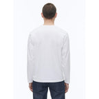 Organic Cotton Jersey T-Shirt - White - Fancy Drawing Print On The Chest
