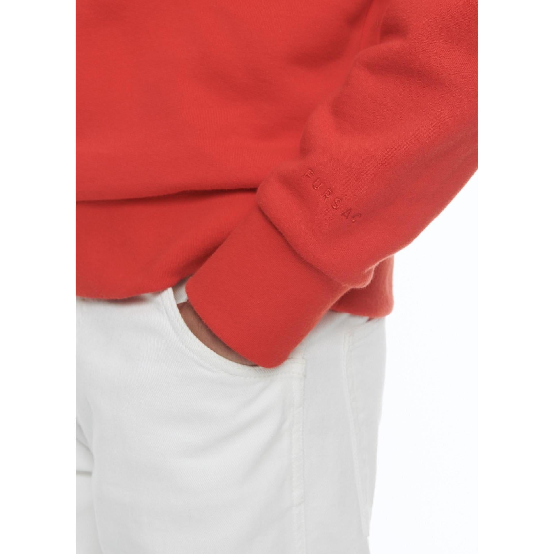 Fursac - Sweat À Col Rond En Jersey De Coton - Rouge