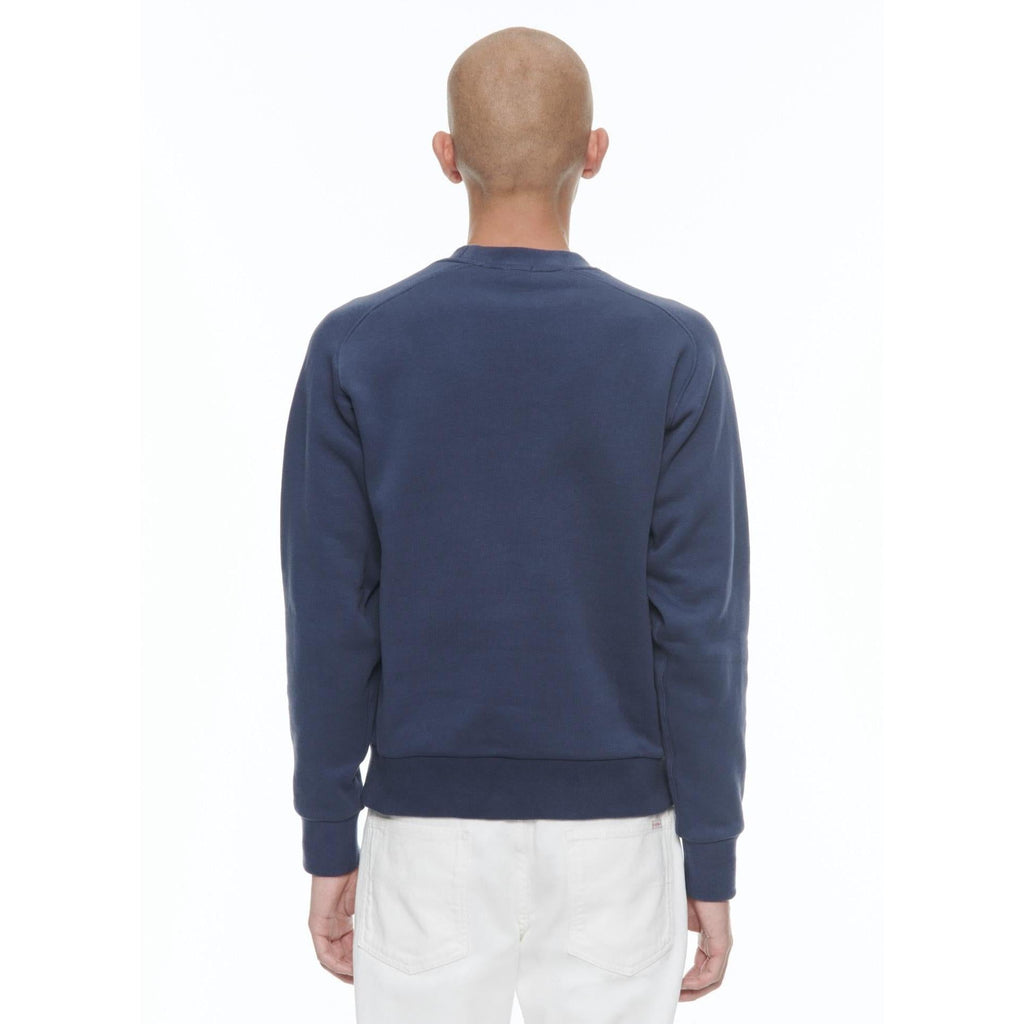 Fursac - Sweat À Col Rond En Jersey De Coton - Bleu Marine