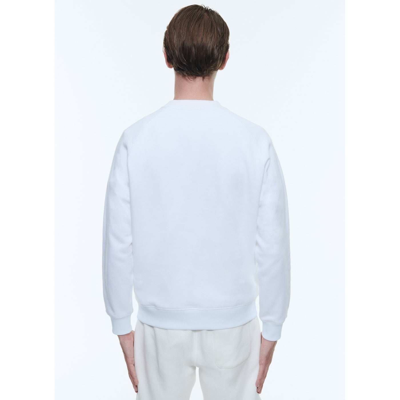 Organic Cotton Sweatshirt - White - Gulf of Morbihan Patch