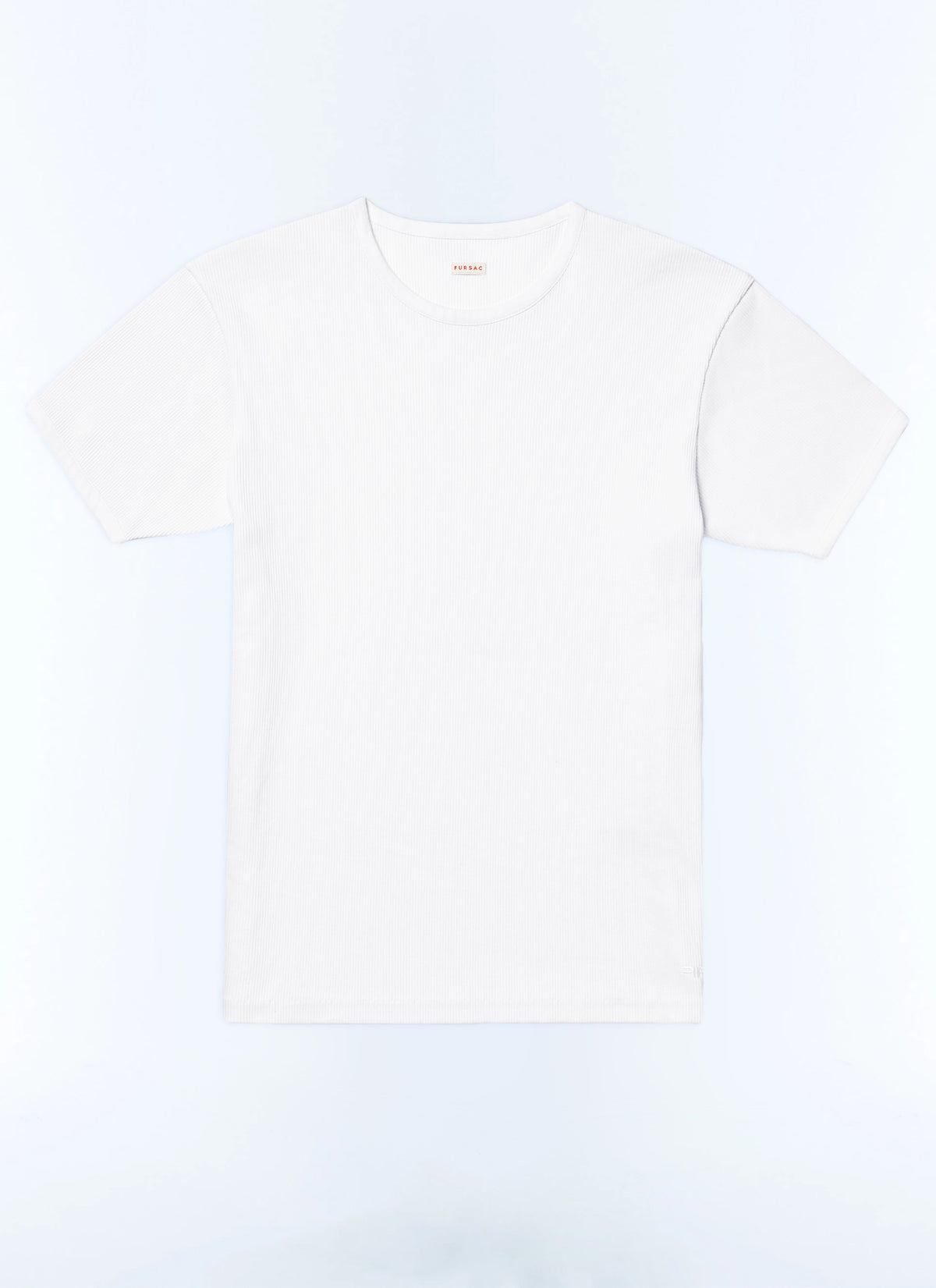 Camiseta Ringer de canalé - Crudo