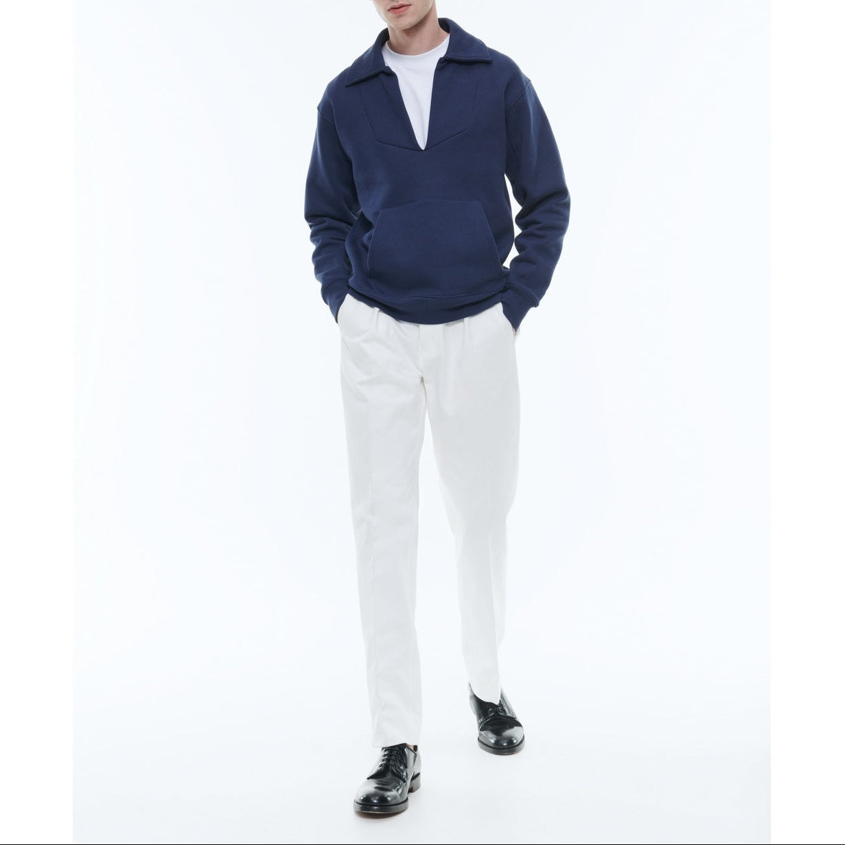 Fursac - Sweat Vareuse En Coton Biologique - Bleu Marine