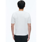 Fursac - T-Shirt Col Tunisien En Coton - Blanc