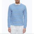 Fursac - T-Shirt Rayé En Coton Biologique - Rayures Blanches Et Bleu Marine
