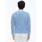 Fursac - T-Shirt Rayé En Coton Biologique - Rayures Blanches Et Bleu Marine
