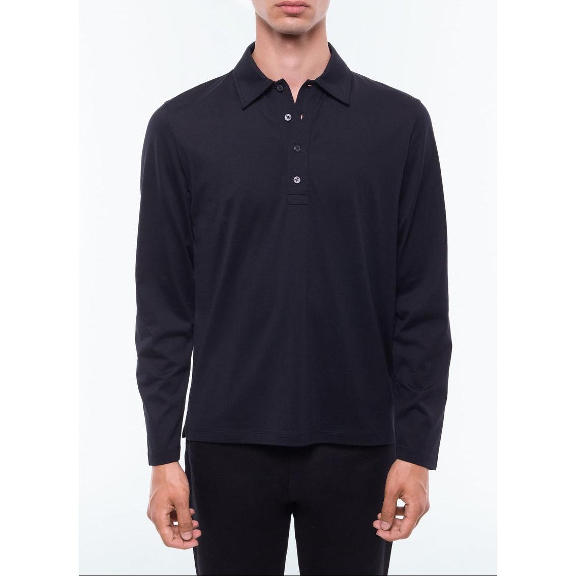 Fursac - Polo En Jersey De Coton Mercerisé - Noir