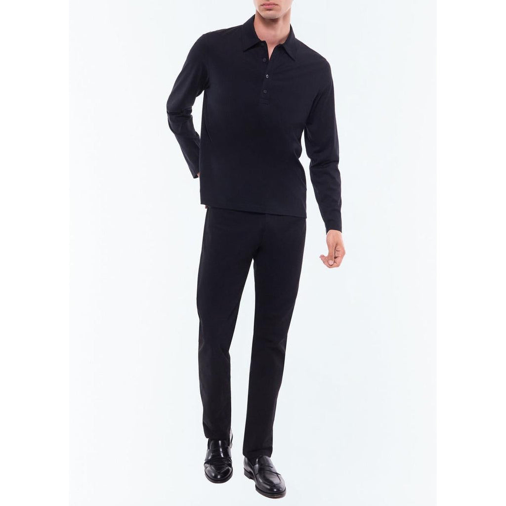Fursac - Polo En Jersey De Coton Mercerisé - Noir