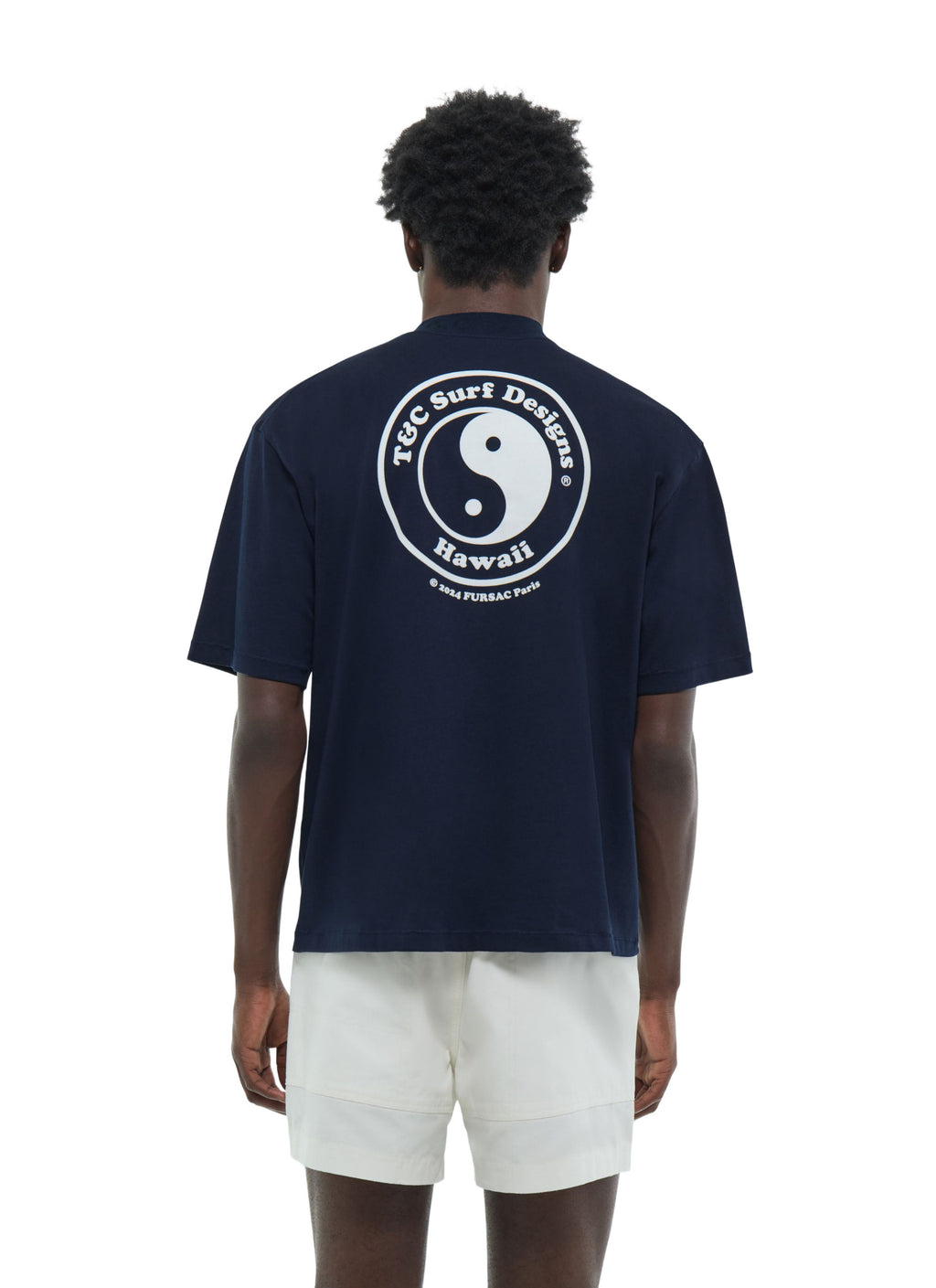 T-Shirt aus der T&C-Kollaboration – Marineblau