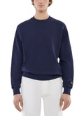 Sweatshirt med Rund Hals - Marinblå