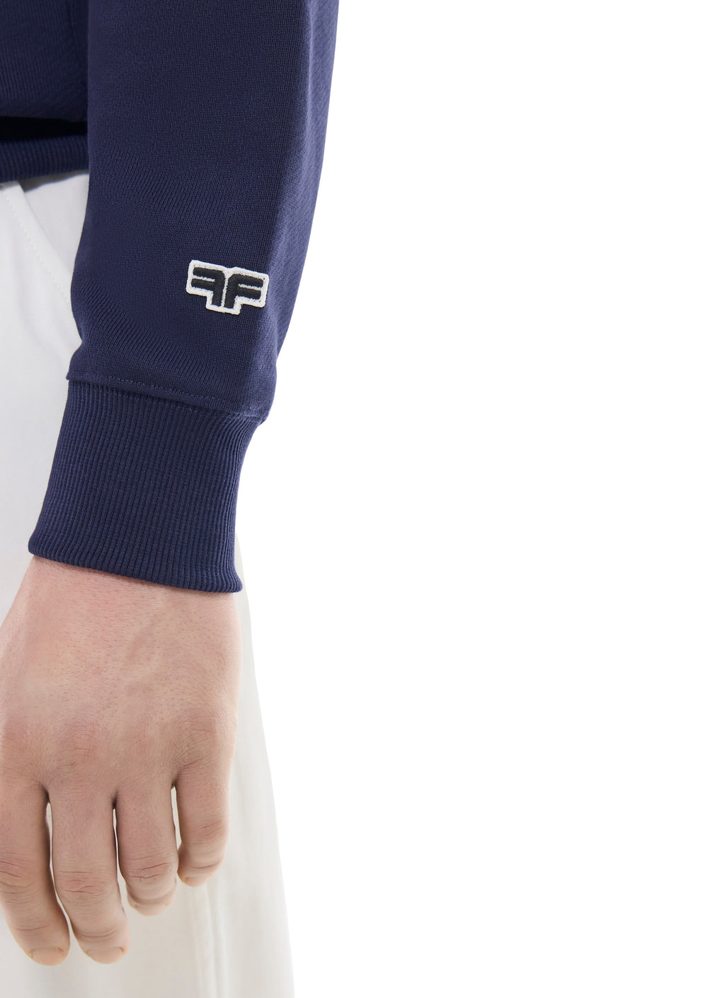 Sweatshirt med Rund Hals - Marinblå