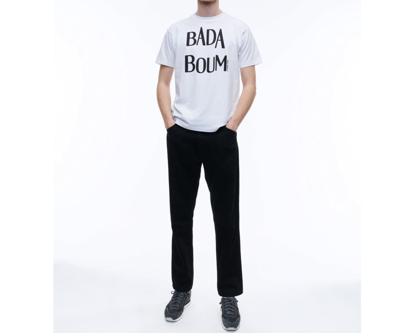 Fursac - T-Shirt En Coton À Imprimé "Badaboum" - Blanc - Homme