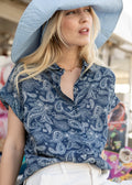 Chemise Col Claudine Helene - Paisley