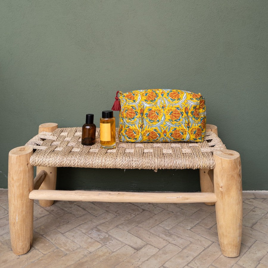 Trousse De Toilette Jaipur - Moutarde