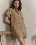 Vestido Corto Jamie Beige
