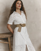 Vestido Midi Jane - Crudo