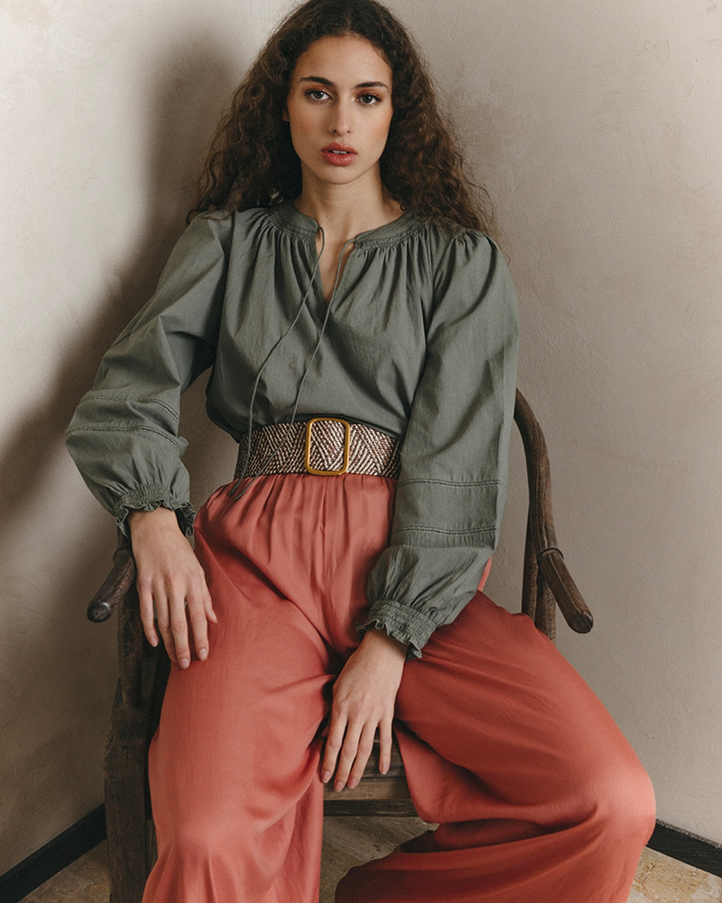 Blusa Janice - Caqui