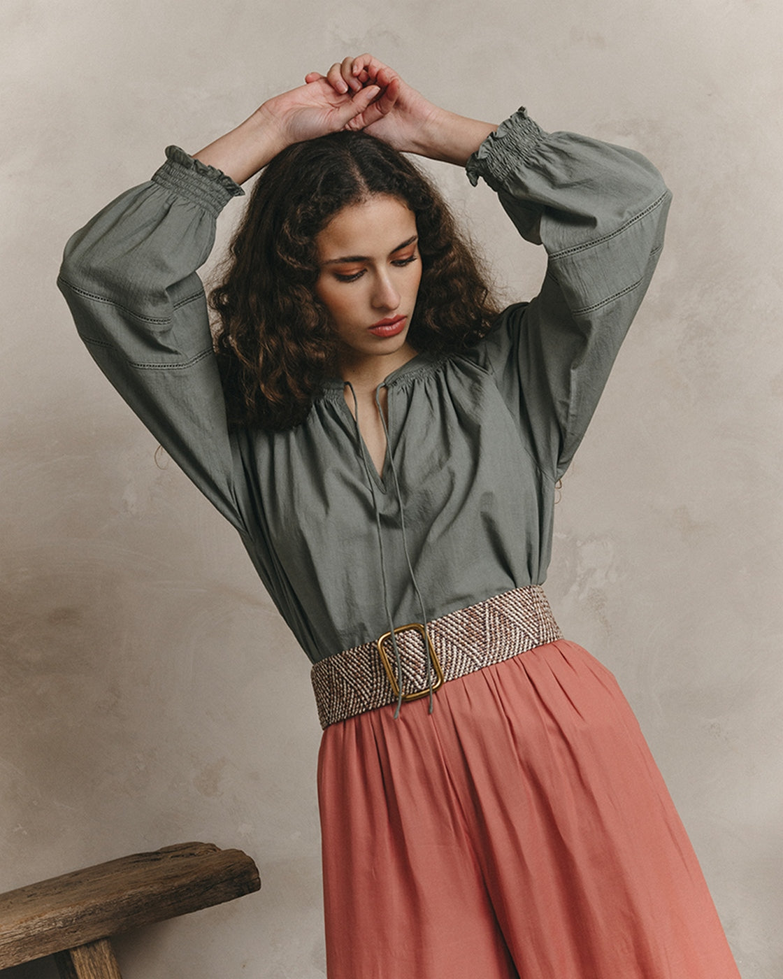 Blusa Janice - Caqui