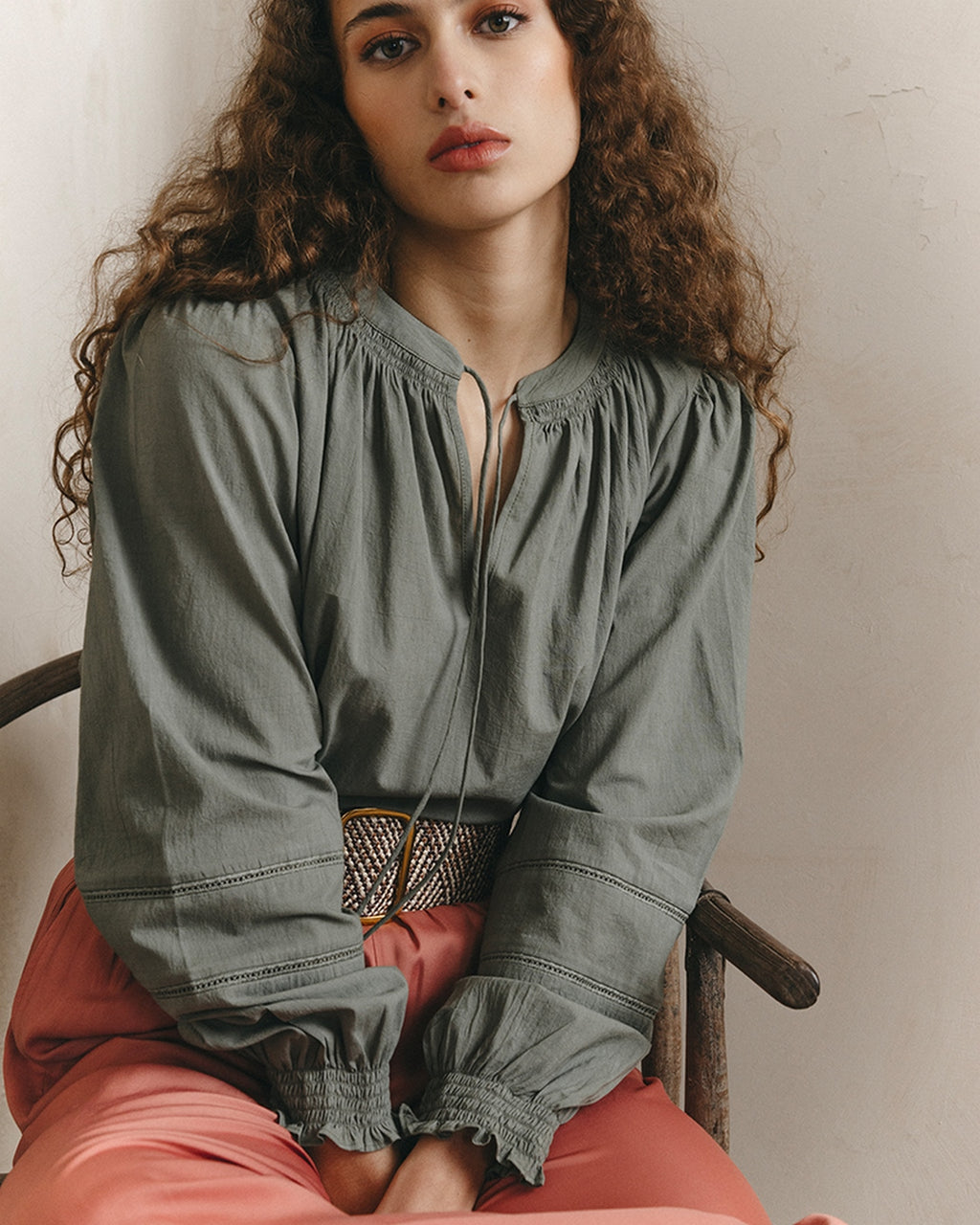 Blusa Janice - Caqui