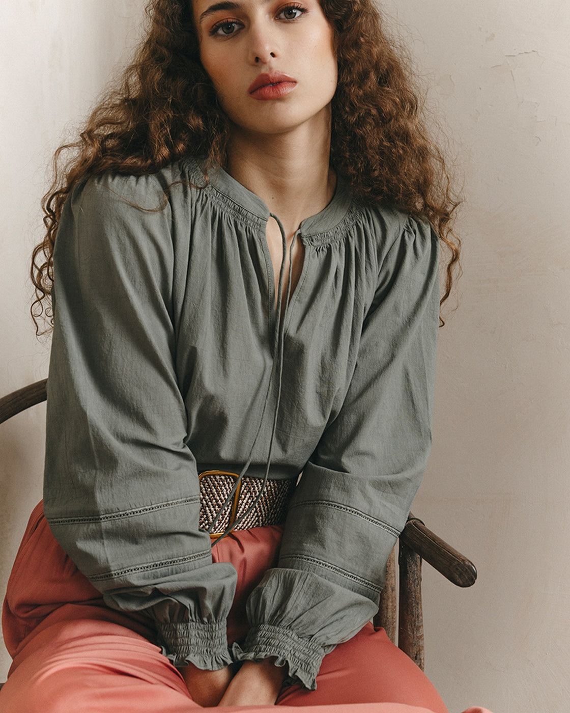 Blusa Janice - Caqui