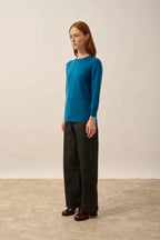 Pull Col Rond Boutonné Dos - Janice - Paon