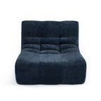 Janis - Chauffeuse - Tissu Chenille - Bleu