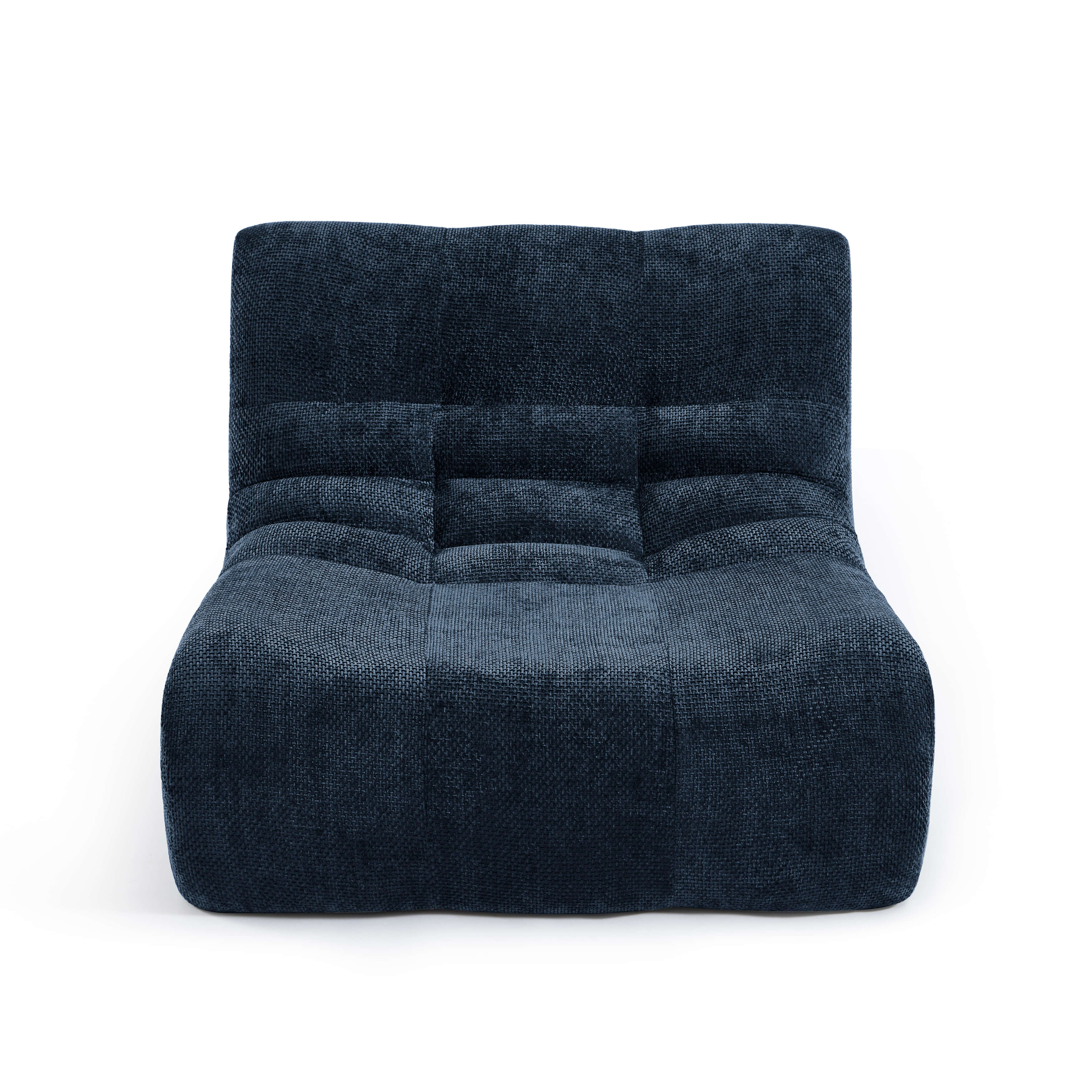 Janis - Chauffeuse - Tissu Chenille - Bleu