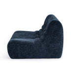 Janis - Chauffeuse - Tissu Chenille - Bleu