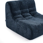 Janis - Chauffeuse - Tissu Chenille - Bleu
