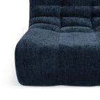 Janis - Chauffeuse - Tissu Chenille - Bleu