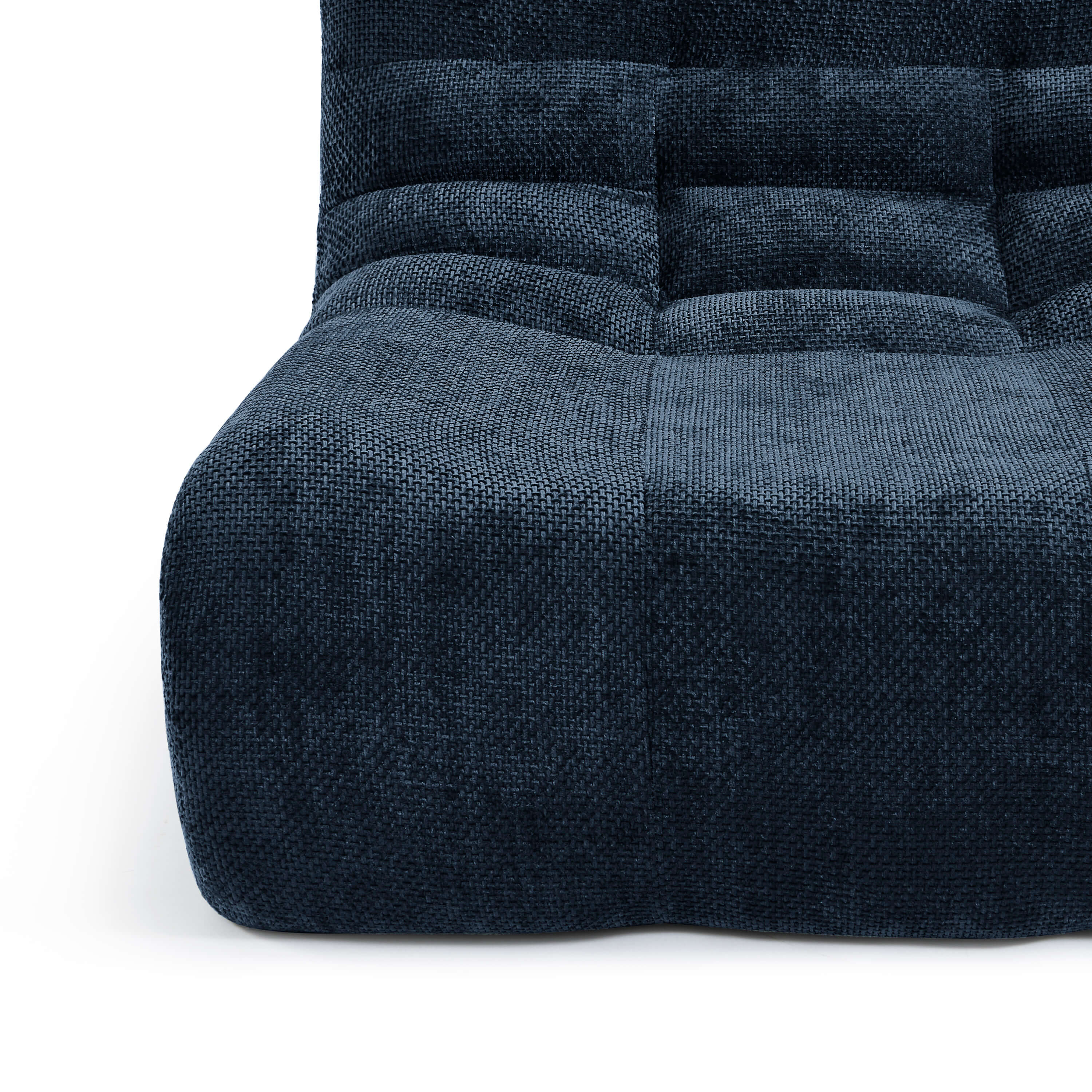 Janis - Chauffeuse - Tissu Chenille - Bleu