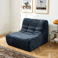 Janis - Chauffeuse - Tissu Chenille - Bleu