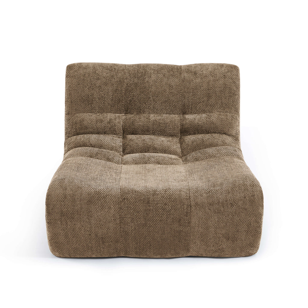 Janis - Armchair - Chenille Fabric - Taupe