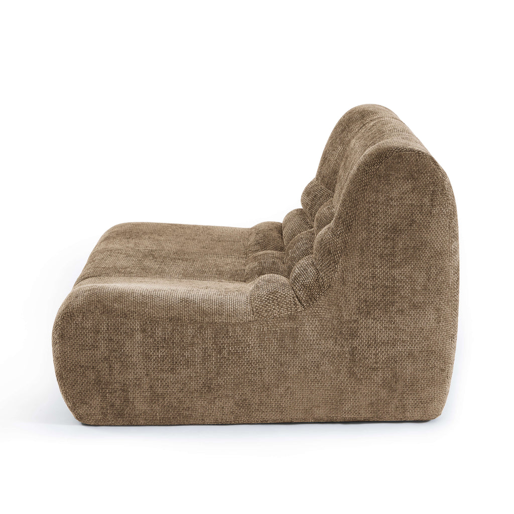 Janis - Armchair - Chenille Fabric - Taupe