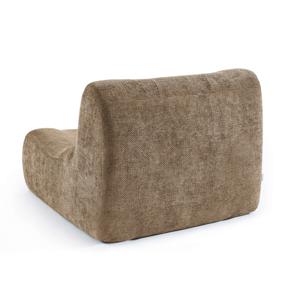Janis - Armchair - Chenille Fabric - Taupe
