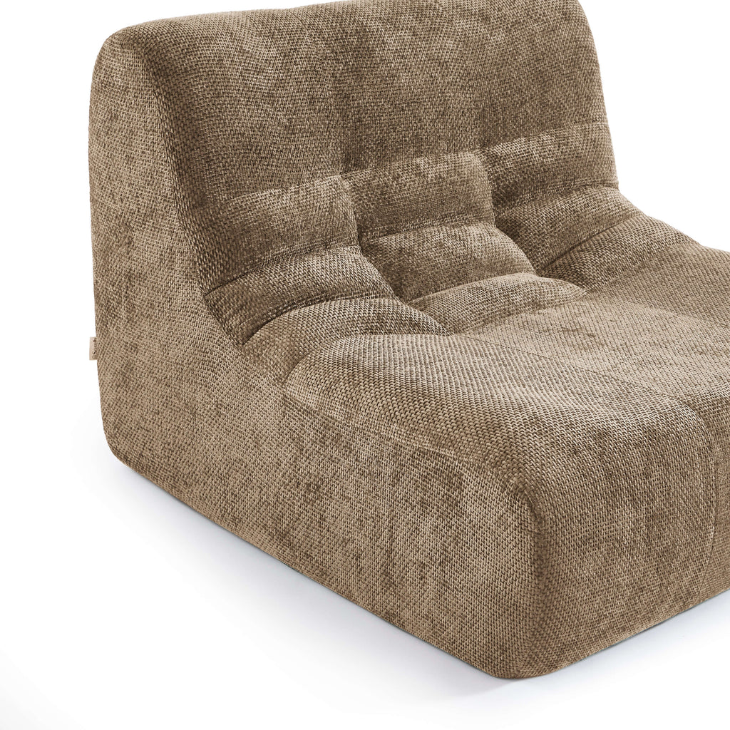 Janis - Armchair - Chenille Fabric - Taupe