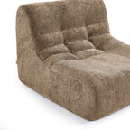 Janis - Armchair - Chenille Fabric - Taupe