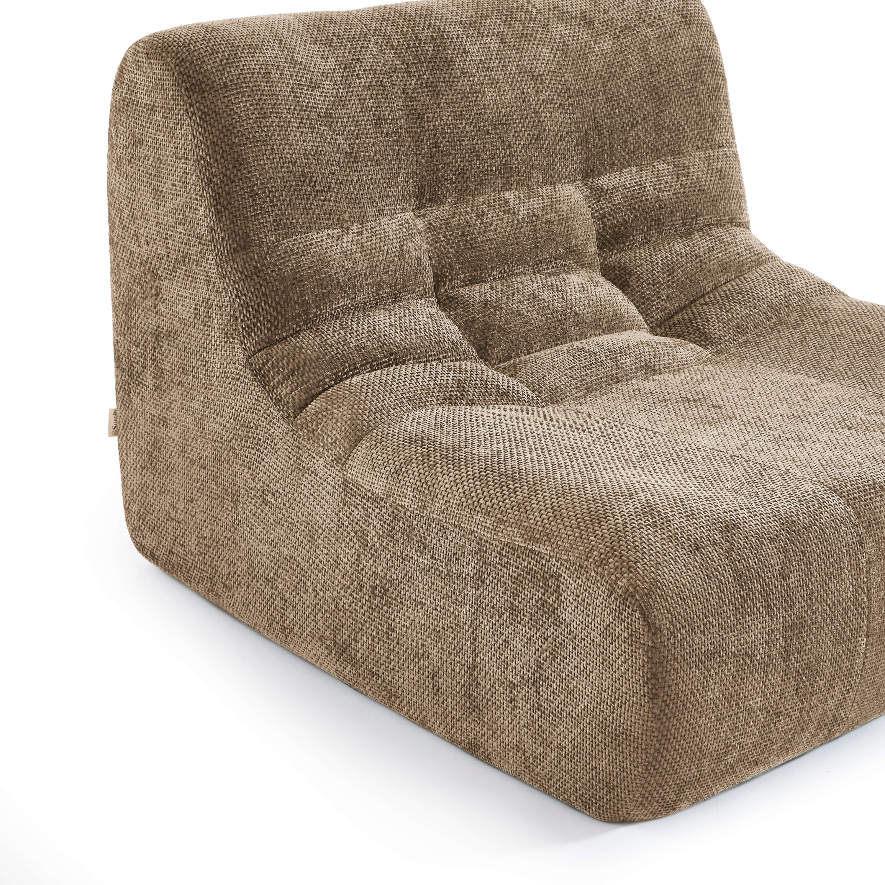 Janis - Armchair - Chenille Fabric - Taupe