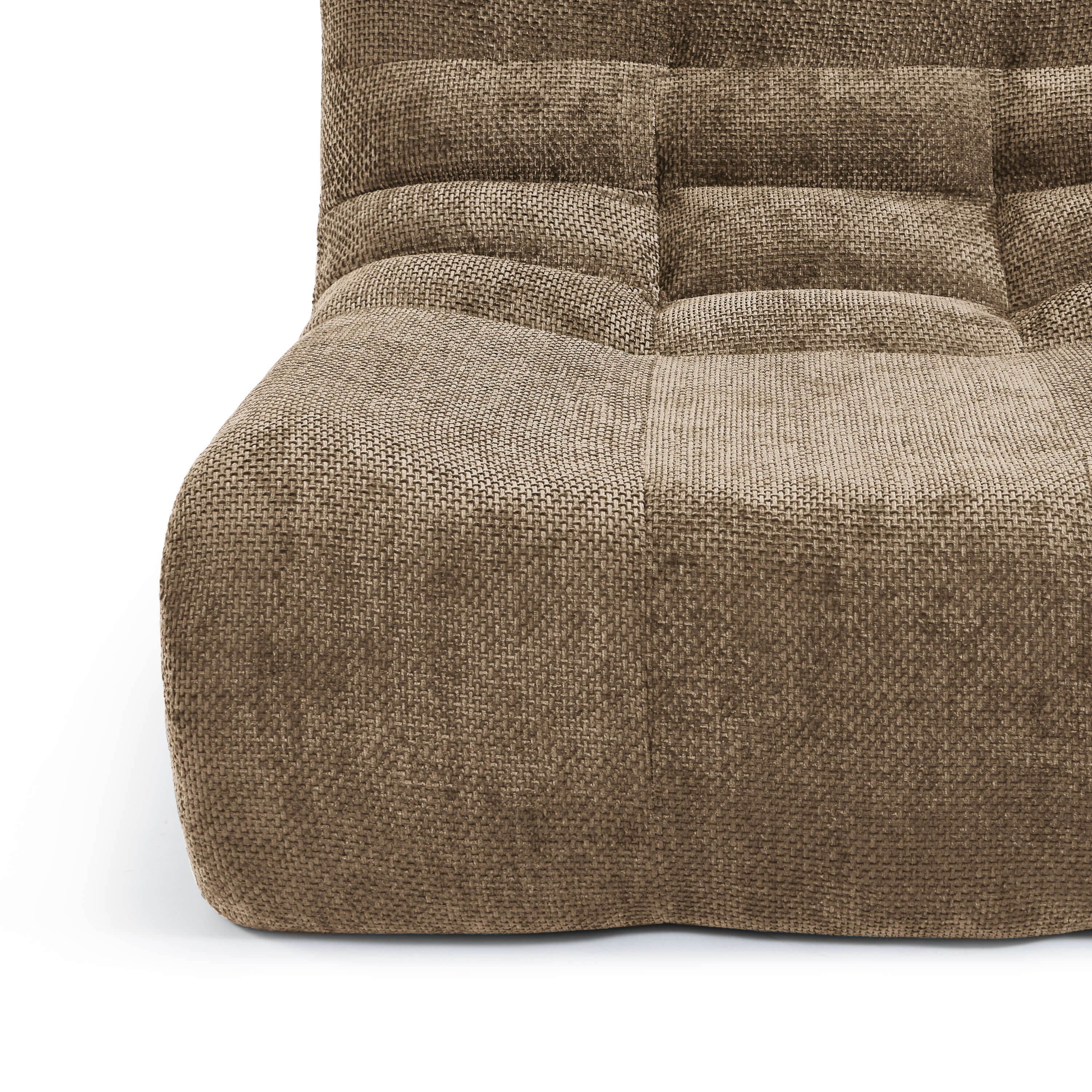 Janis - Armchair - Chenille Fabric - Taupe