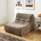 Janis - Armchair - Chenille Fabric - Taupe
