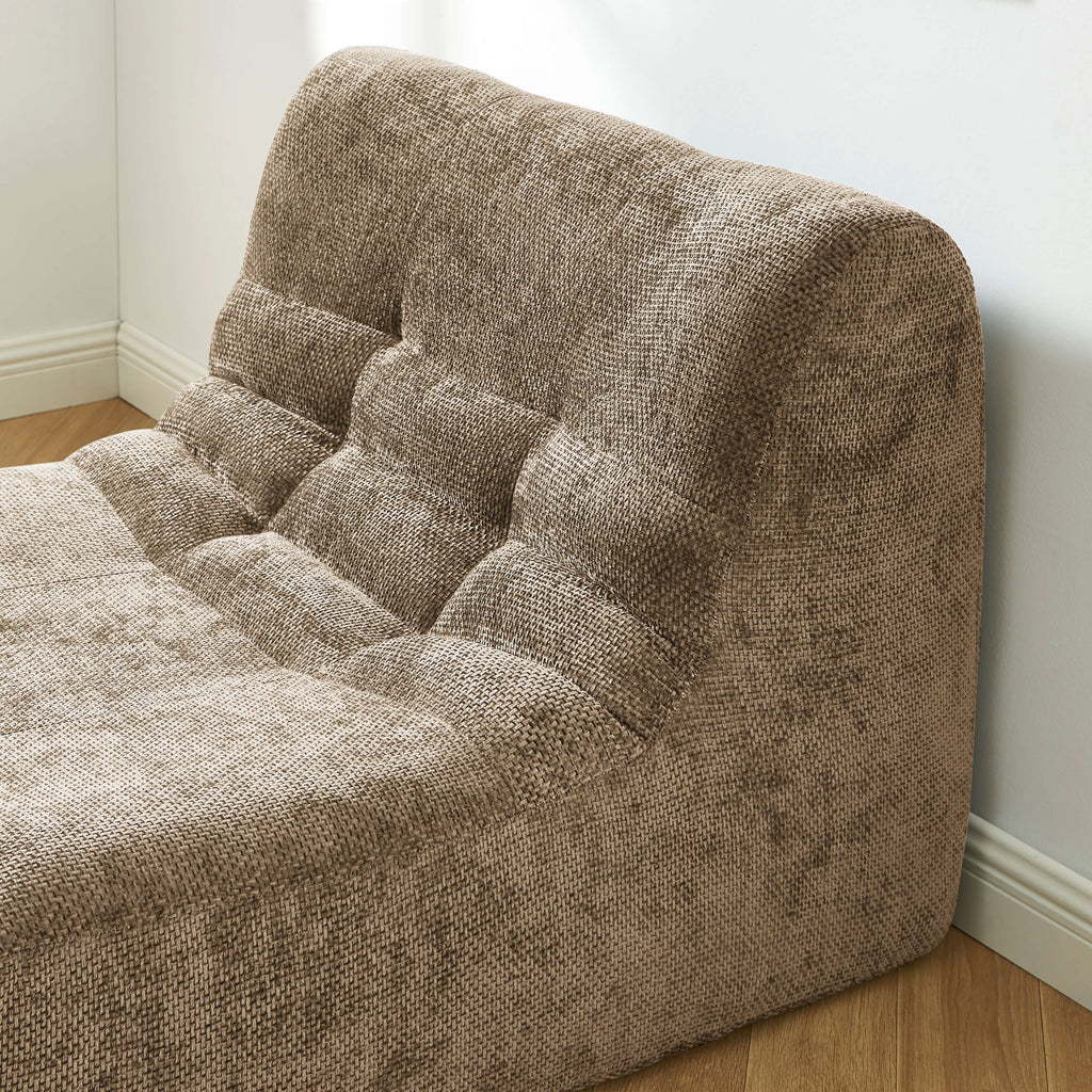 Janis - Armchair - Chenille Fabric - Taupe
