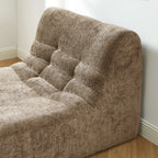 Janis - Armchair - Chenille Fabric - Taupe